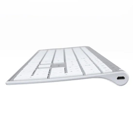 Klawiatura Powerton LIFE ULTRASLIM bezprzewodowa CZ/SK, srebrna