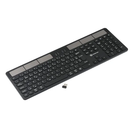Klawiatura Powerton LIFE SOLARSLIM zasilana solarnie WPKBSS-B CZSK