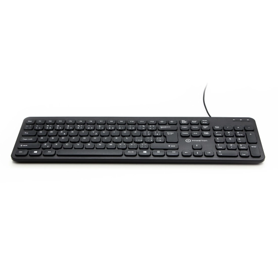 Klawiatura Powerton LIFE SLIM przewodowa (USB) CZ/SK, czarna WPK102B CZ/SK