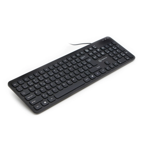 Klawiatura Powerton LIFE SLIM przewodowa (USB) CZ/SK, czarna WPK102B CZ/SK