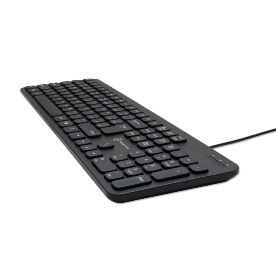 Klawiatura Powerton LIFE SLIM przewodowa (USB) CZ/SK, czarna WPK102B CZ/SK