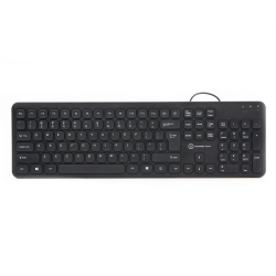 Klawiatura Powerton LIFE SLIM przewodowa (USB) US, czarna WPK102B US