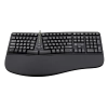 Klawiatura Powerton ERGO LANA ergonomiczna przewodowa (USB) CZ/SK, czarna