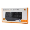 Klawiatura Powerton ERGO LANA ergonomiczna przewodowa (USB) US, czarna