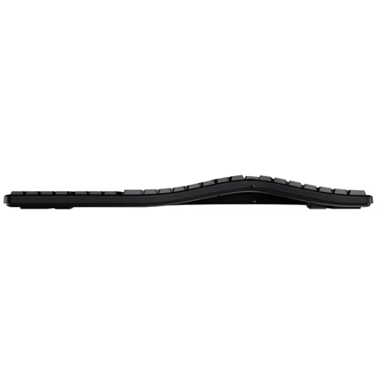 Klawiatura Powerton ERGO LANA ergonomiczna przewodowa (USB) US, czarna