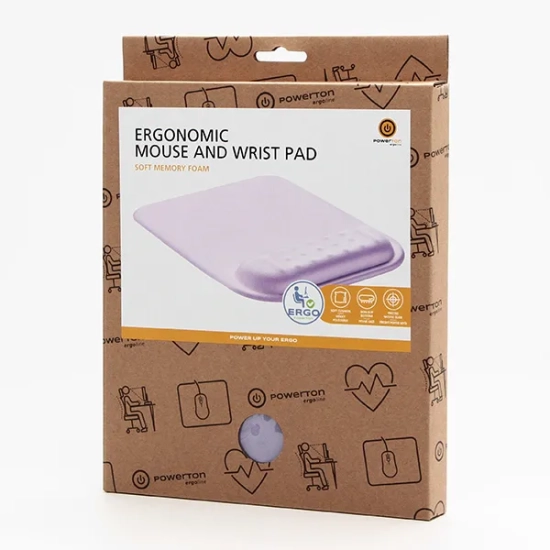 Podkładka pod mysz Powerton ERGO PASTEL EDITION i nadgarstek z WPEPE2-L
