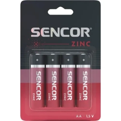Baterie cynkowo-węglowe Sencor AA SBA R6 4BP AA Zn 4 szt.
