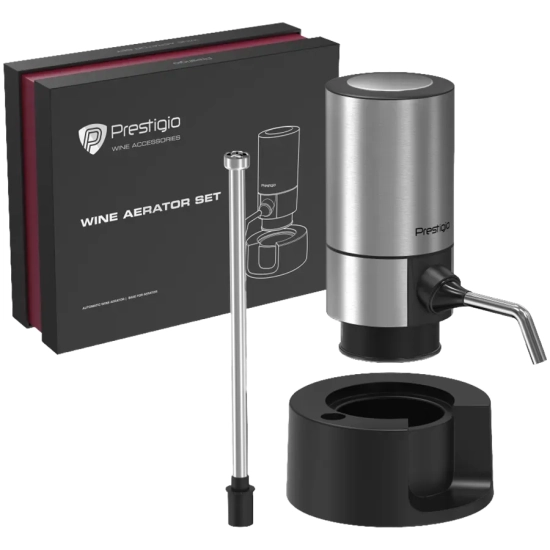 Elektryczny aerator do wina PRESTIGIO PWA104ASB