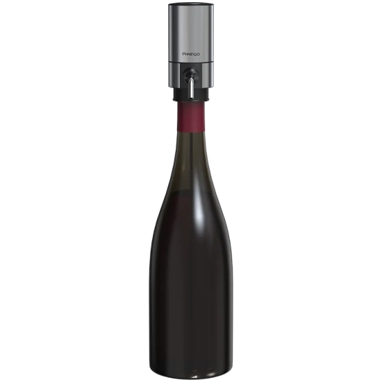 PRESTIGIO Aerator do wina, zestaw, Srebrny