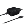 Ładowarka sieciowa Samsung EP-TA845EWE z kablem USB-C 45W 1.8m - czarna