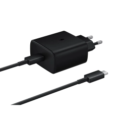 Ładowarka sieciowa Samsung EP-TA845EWE z kablem USB-C 45W 1.8m - czarna