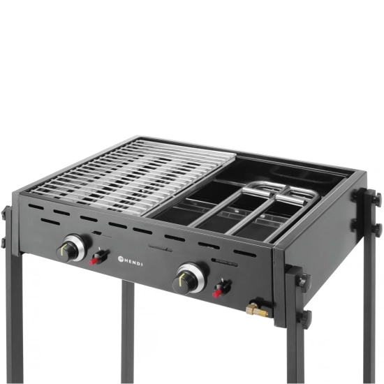 Hendi Grill gazowy MASTER PRO BLACK 790 x 560 mm 11.6 kW