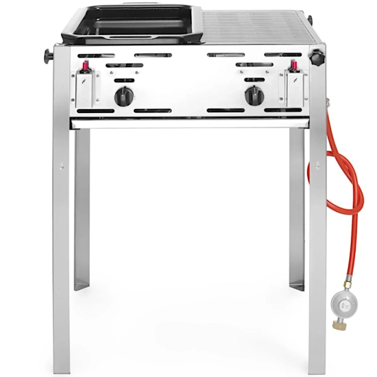 Hendi Grill gazowy z rusztem dzielonym tacką MASTER MAXI 50/50 11kW