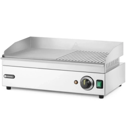 Hendi Grill elektryczny płyta grillowa gładka ryflowana 527 x 404 mm 2400 W