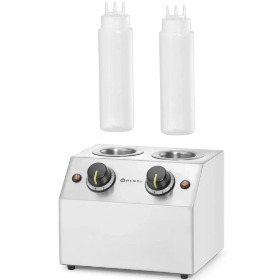Hendi Podgrzewacz elektryczny do sosów butelek podwójny 2 strefy 2x 650 ml