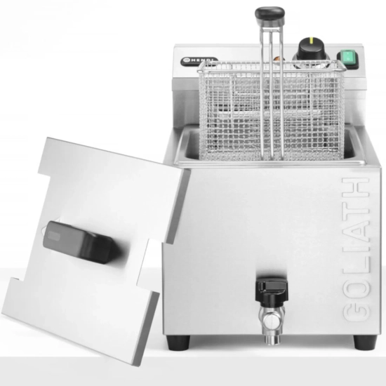 Najmocniejsza frytownica frytkownica z kranem HENDI GOLIATH 400V 10.2kW 10L