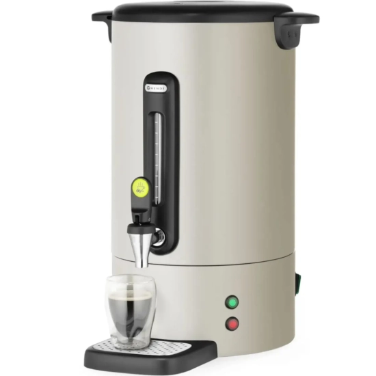 Hendi Zaparzacz do kawy z kranem ociekaczem UNIQ 14 l 1750 W - jasnoszary
