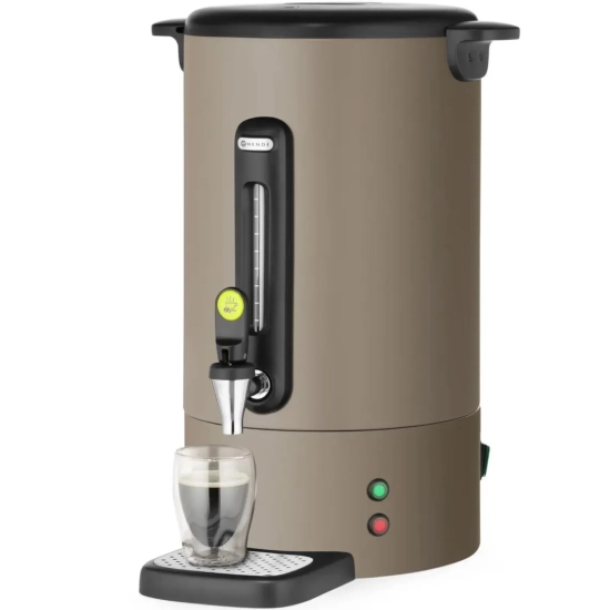 Hendi Zaparzacz do kawy z kranem ociekaczem UNIQ 14 l 1750 W - taupe