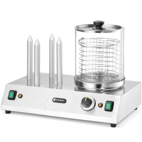 Hendi Podgrzewacz do hot-dogów bułek parówek 4 szpikulce 550 W
