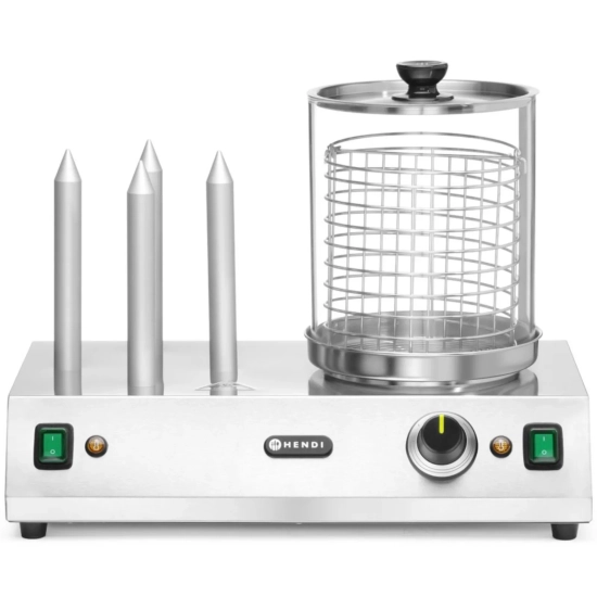Hendi Podgrzewacz do hot-dogów bułek parówek 4 szpikulce 550 W