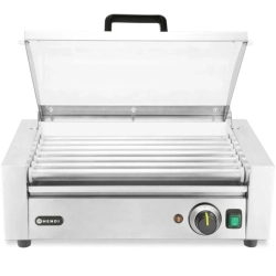 Hendi Podgrzewacz rolkowy do parówek hot-dogów z pokrywą 7 rolek 45 cm 620