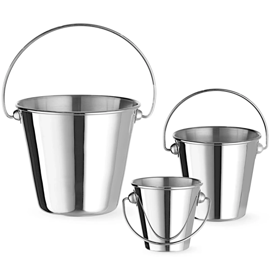 Hendi Mini wiaderko z uchwytem do serwowania przekąsek stalowe śr. 75x66 mm
