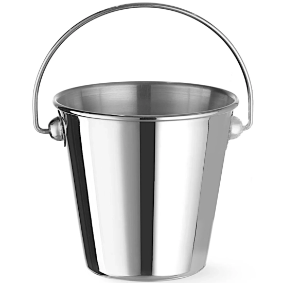 Hendi Mini wiaderko z uchwytem do serwowania przekąsek stalowe śr. 90x85 mm