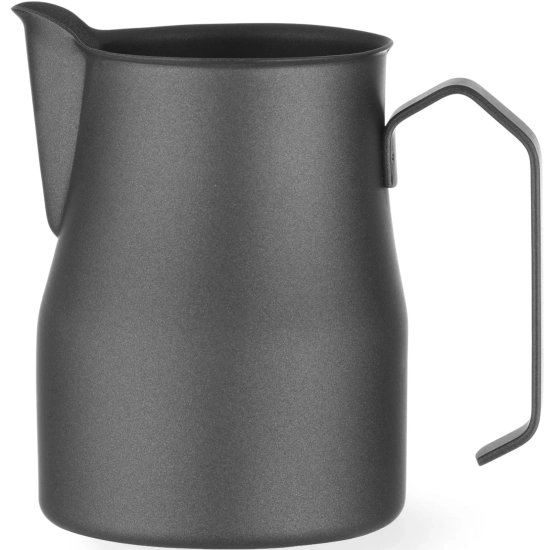 Dzbanek do spieniania mleka do kawy latte cappuccino 0.7 l czarny - Hendi