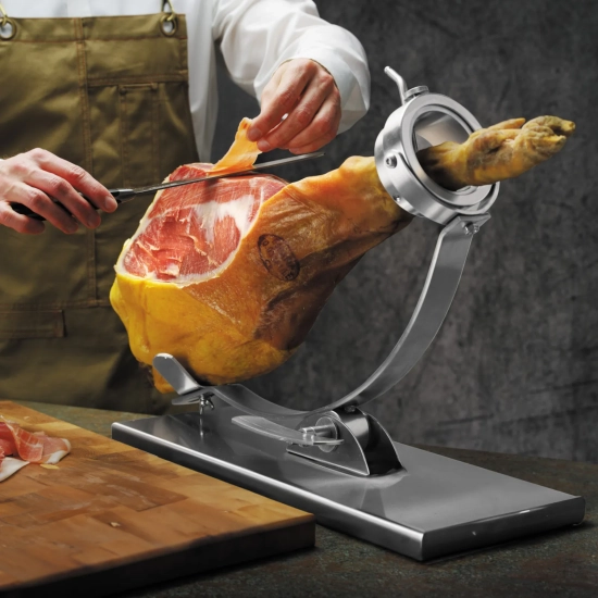 Hendi Stojak uchwyt do szynki dojrzewającej jamon serrano stalowy 595 x