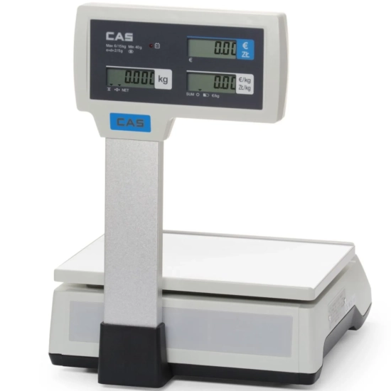 Waga kalkulacyjna z legalizacją CAS 580479, z wysięgnikiem, 15 kg
