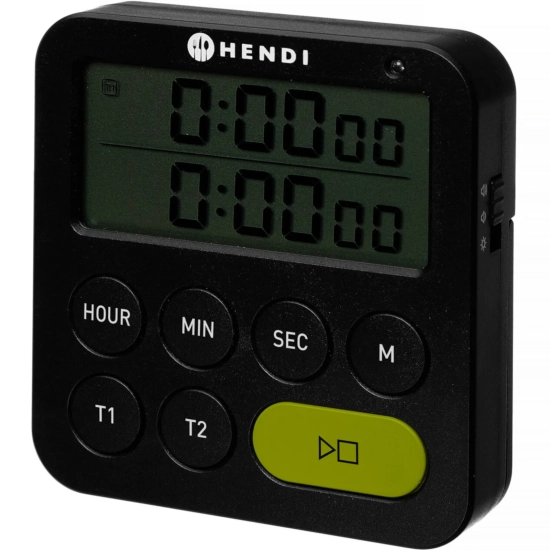 Hendi Timer minutnik czasomierz dwuzakresowy 3 tryby alarmu do 100 min