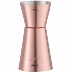 Bar Up Jigger miara barmańska dwustronna do drinków miedziana 25/50 ml