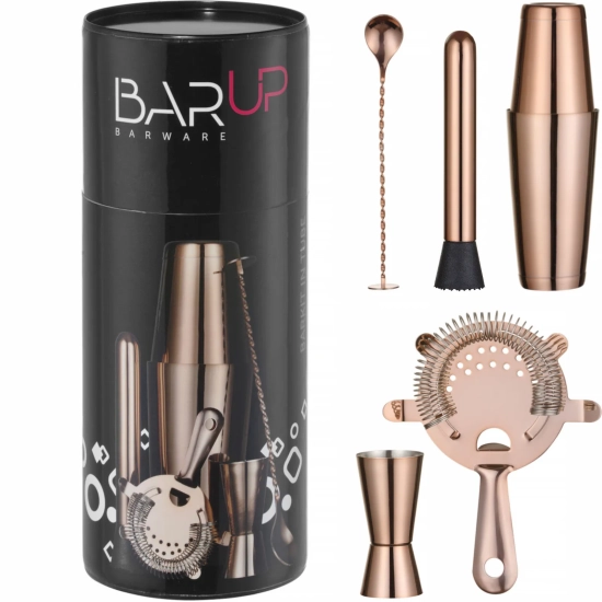 Bar Up Zestaw barmański w tubie shaker jigger sitko muddler łyżka
