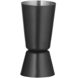 Bar Up Miara barmańska dwustronna do drinków koktajli 25 ml 35 ml - czarna