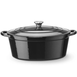 Hendi Garnek żeliwny emaliowany owalny 6.88 l 405x255x134 mm