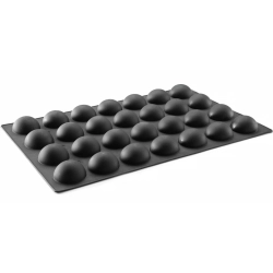Hendi Forma silikonowa do pralin musów wypieków 600 x 395 mm - półkole