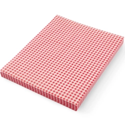 Hendi Papier pergaminowy do przekąsek frytek 25x35 cm wzór kratka - 500