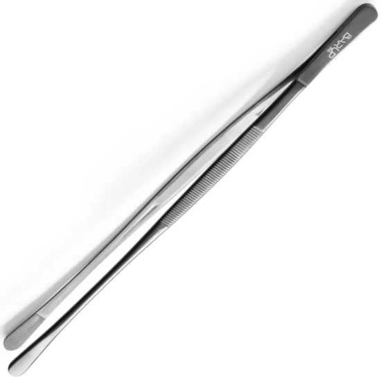 Bar Up Pęseta kuchenna z okrągłymi końcówkami powlekana 305 mm - czarna