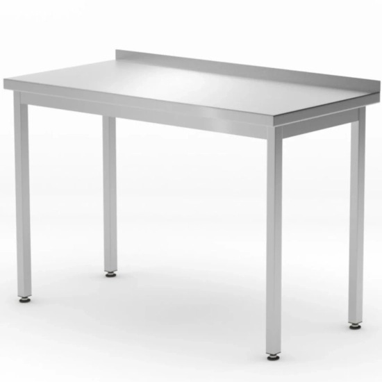 Stół blat roboczy przyścienny z rantem Budget Line STAL 800 x 600 x 850 mm