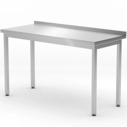 Stół blat roboczy przyścienny z rantem Budget Line STAL 1000 x 600 x 850
