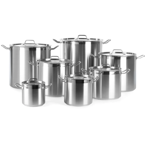 Garnek wysoki Profi Line z pokrywką dno Sandwich 70 l śr. 450 x 450 mm
