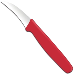 Hendi Nóż do obierania z wygiętym ostrzem 158 mm - czerwony
