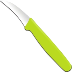 Hendi Nóż do obierania z wygiętym ostrzem 158 mm - zielony