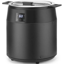Hendi Kociołek termos do zupy elektryczny WATERLESS 10 l 450 W - czarny