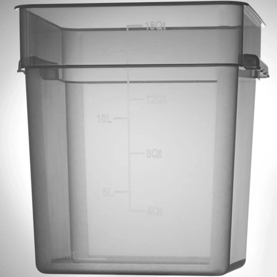 Pojemnik spożywczy do przechowywania żywności z podziałką 17.2 l 290 x 290