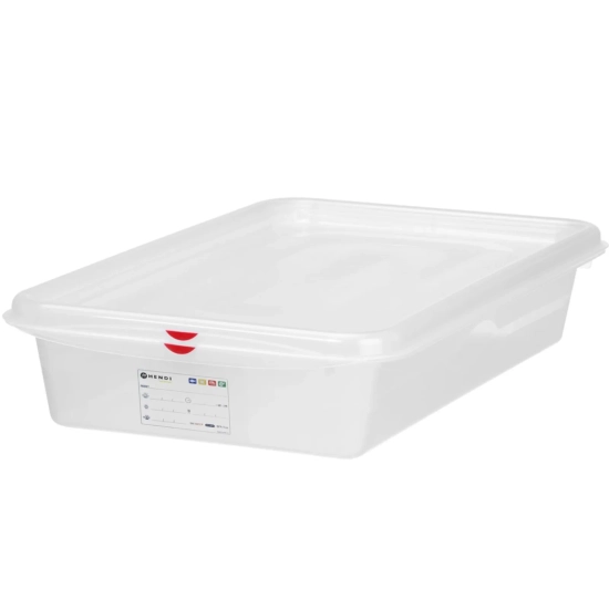 Hendi Pojemnik spożywczy GN 2/3 z etykietą pokrywką 19 l 354x325x200 mm