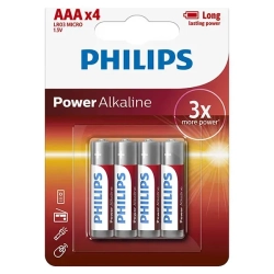 Baterie alkaliczne Philips Power Alkaline AAA LR03P4B/10 4 szt.