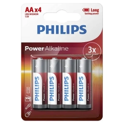 Baterie alkaliczne Philips Power Alkaline AA LR6P4B/10 4 szt.
