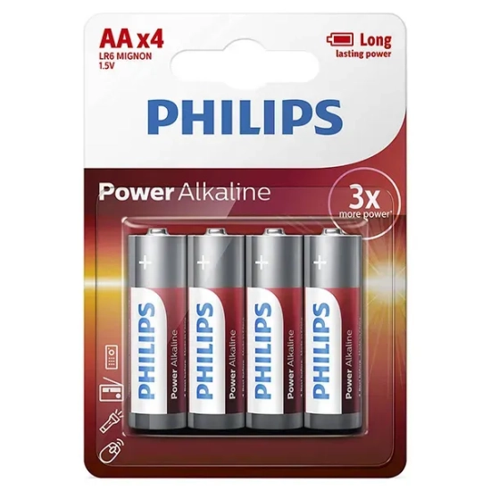 Baterie alkaliczne Philips Power Alkaline AA LR6P4B/10 4 szt.