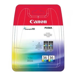 Oryginalny tusz Canon CLI-36 CL TWIN 2* 1511B025, kolorowy, 249 stron